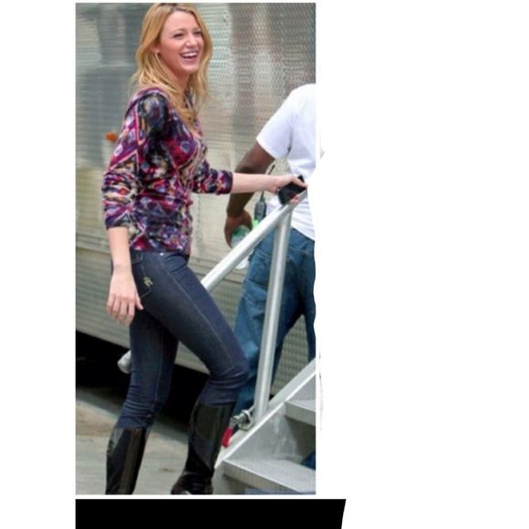 Rich and Skinny Raw Aluminum Dark Wash Jeans - Picture 2 of 10